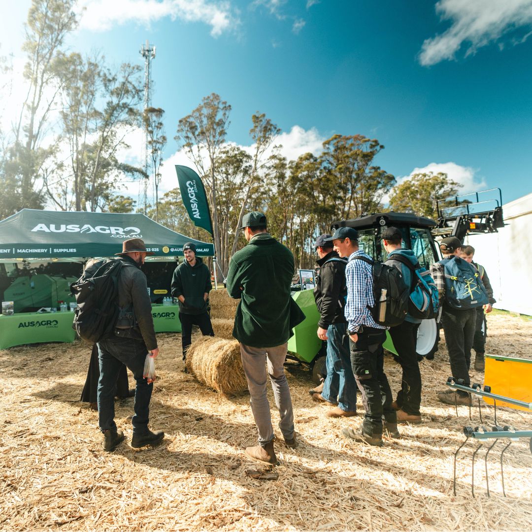 Producers visiting the Aus Agro stand
